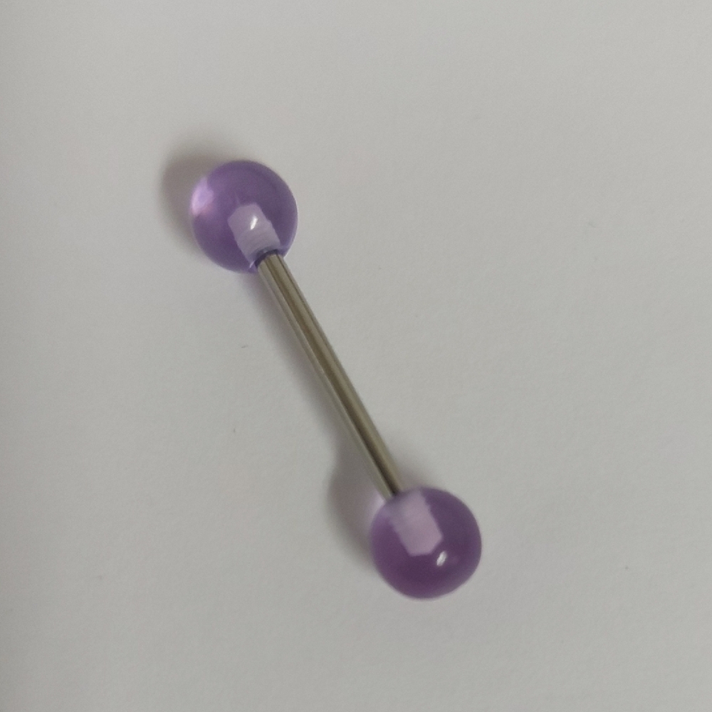 Purple Barbell Piercing Jewelry